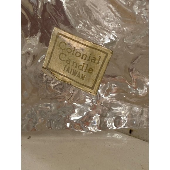 Set Of 2 “ice cube” recycled glass candle holders - Picture 4 of 4